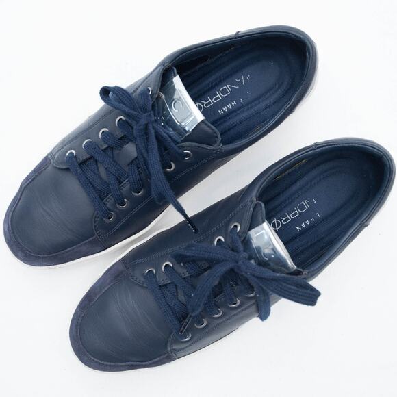 Cole Haan Blue Leather GrandPrø Sneakers Size 8 - Picture 2 of 10